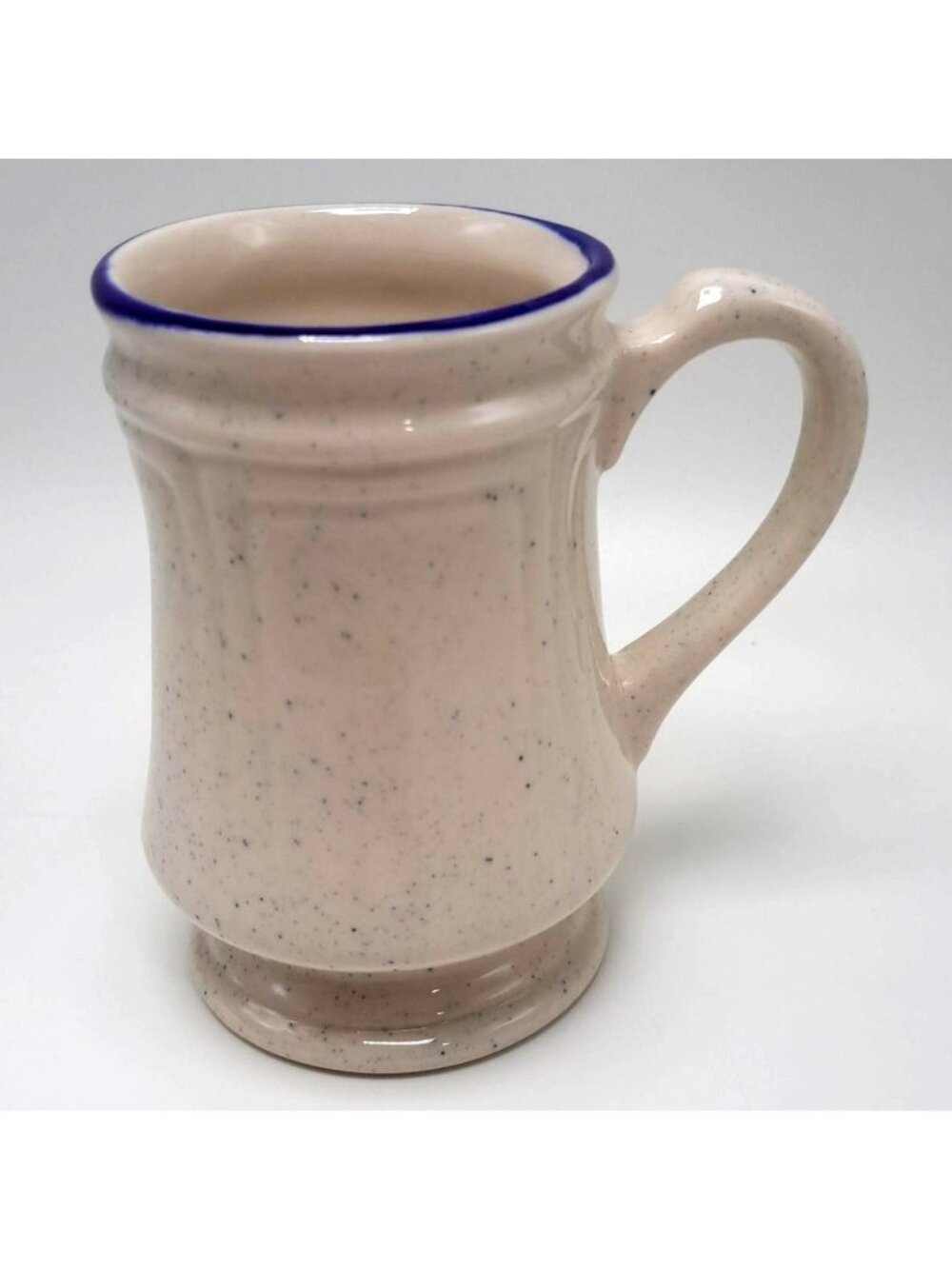 Syracuse China Pedestal Blue Speckled Restaurant Cup Mug Coffee Tea Cocoa